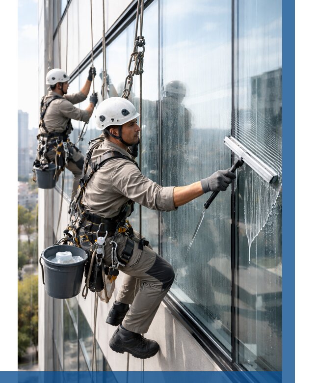 Мойка окон альпинистами в Ревде от 4761 р. | ВЫСОТНИК-Рвд