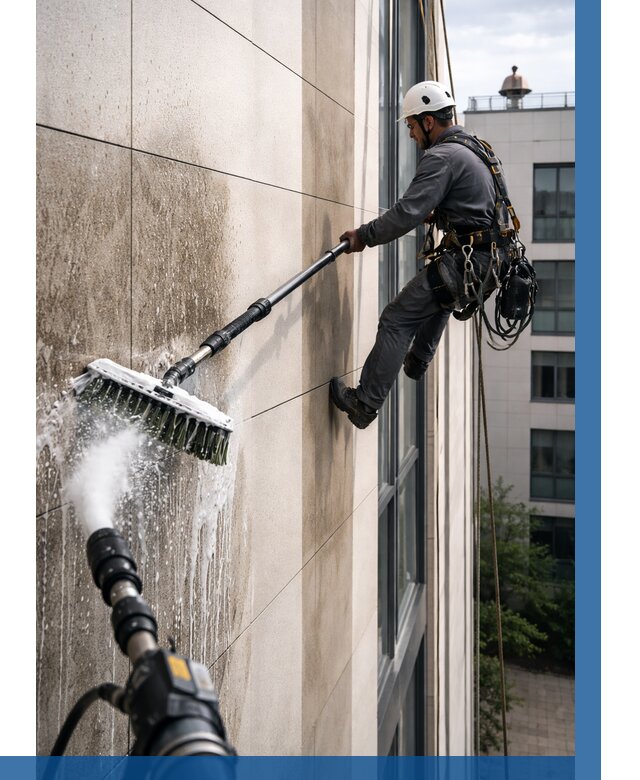 Мойка фасада из керамогранита в Ревде от 317 р. | ВЫСОТНИК-Рвд