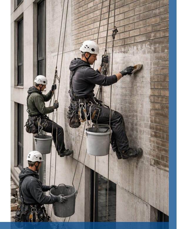 Удаление высолов с фасада в Ревде от 264 р. | ВЫСОТНИК-Рвд