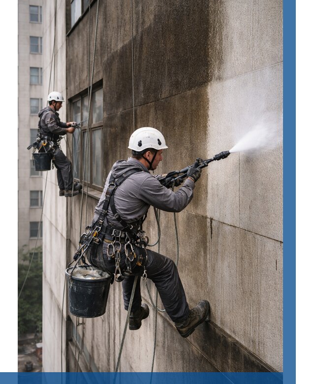 Очистка фасада от копоти в Ревде от 264 р. | ВЫСОТНИК-Рвд