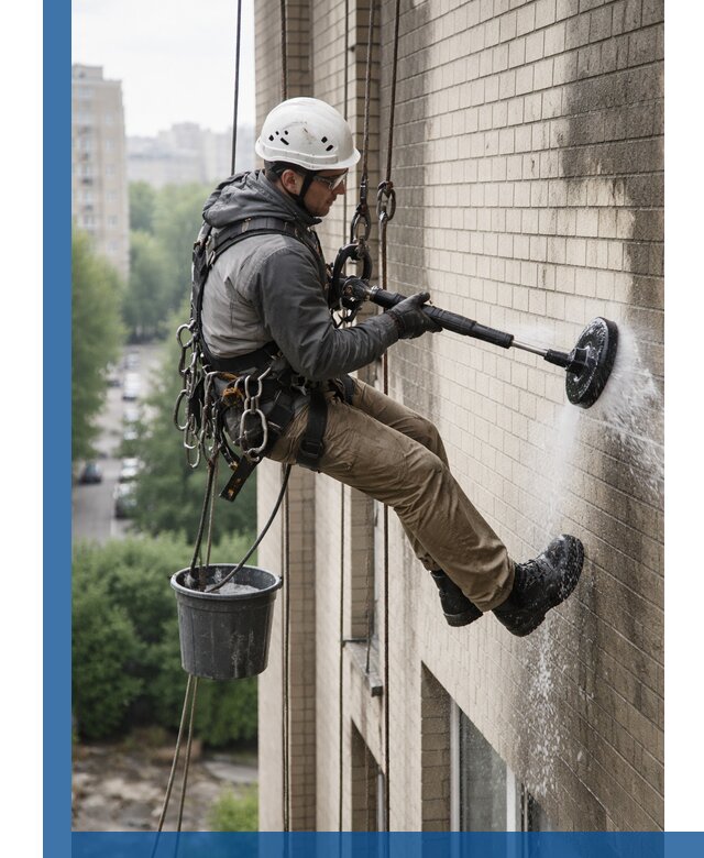 Очистка фасада от копоти в Ревде профессионально и безопасно