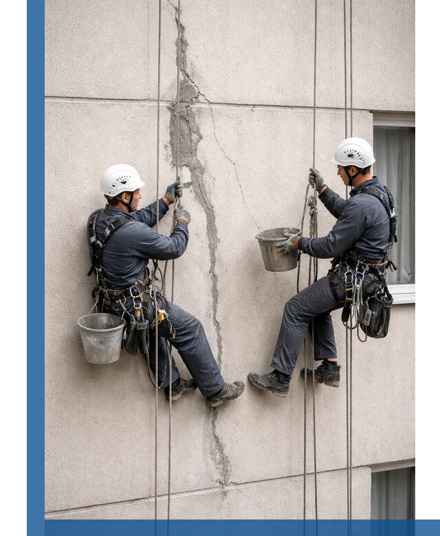 Заделка трещин на фасаде в Ревде с гарантийным ремонтом