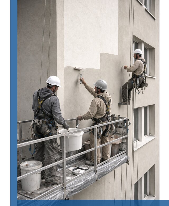 Покраска оштукатуренного фасада в Ревде под ключ с гарантией