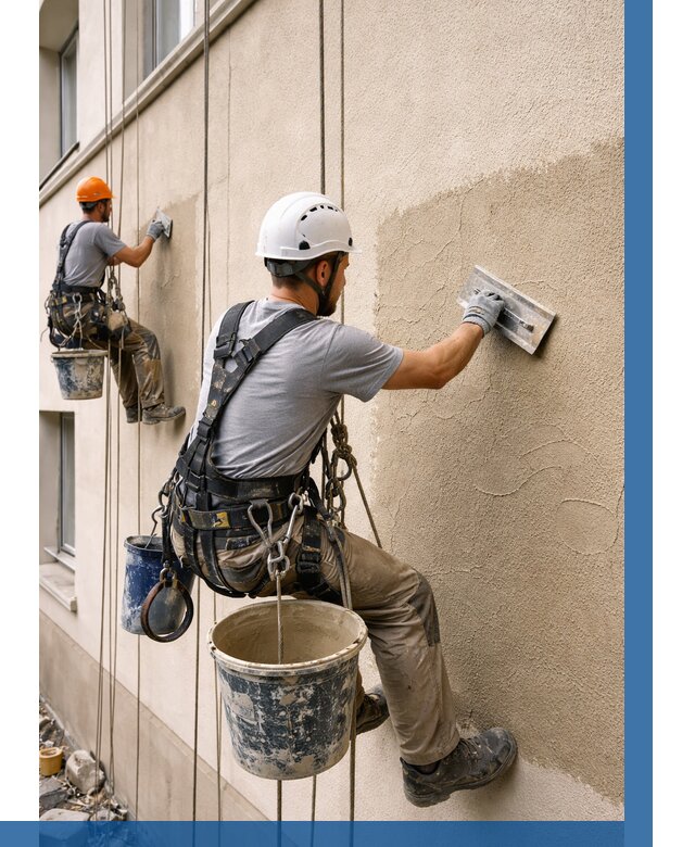 Декоративная штукатурка фасада в Ревде от 1269 р. | ВЫСОТНИК-Рвд