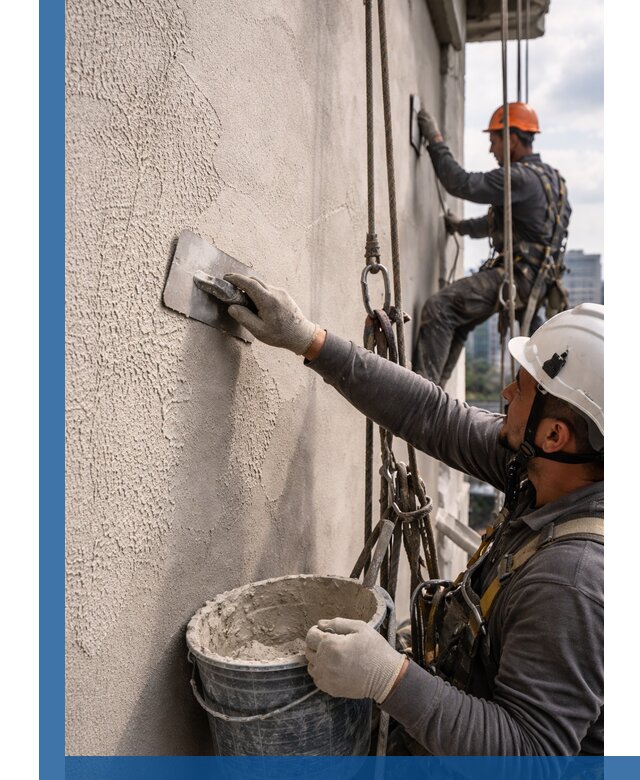 Декоративная штукатурка фасада с утеплением и защитой в Ревде