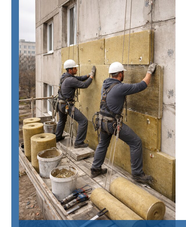 Утепление фасада минватой в Ревде под ключ с гарантией