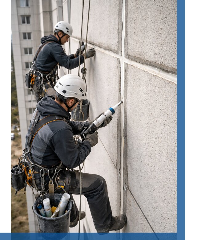 Герметизация межпанельных швов в Ревде от 741 р. | ВЫСОТНИК-Рвд