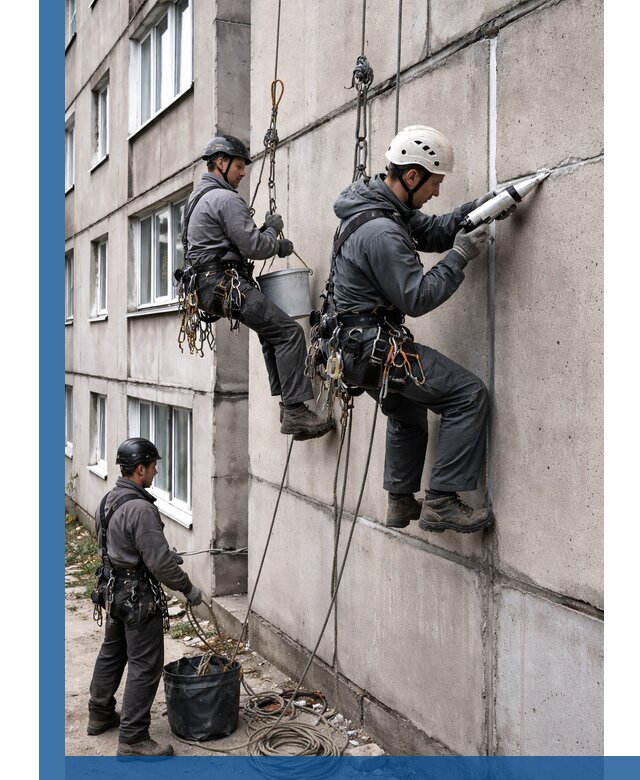 Герметизация межпанельных швов в Ревде с гарантией герметичности