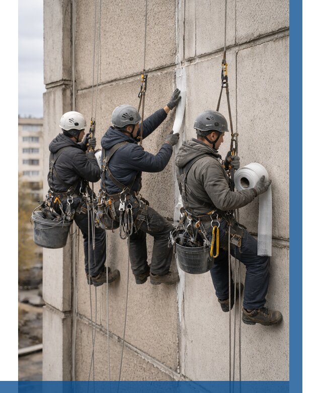 Ремонт межпанельных швов в Ревде от 793 р. | ВЫСОТНИК-Рвд