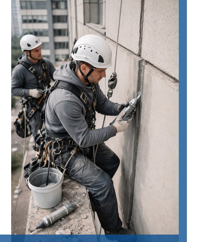 Ремонт деформационных швов здания в Ревде от 1058 р. | ВЫСОТНИК-Рвд