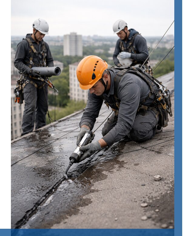 Устранение протечек кровли в Ревде от 12695 р. | ВЫСОТНИК-Рвд