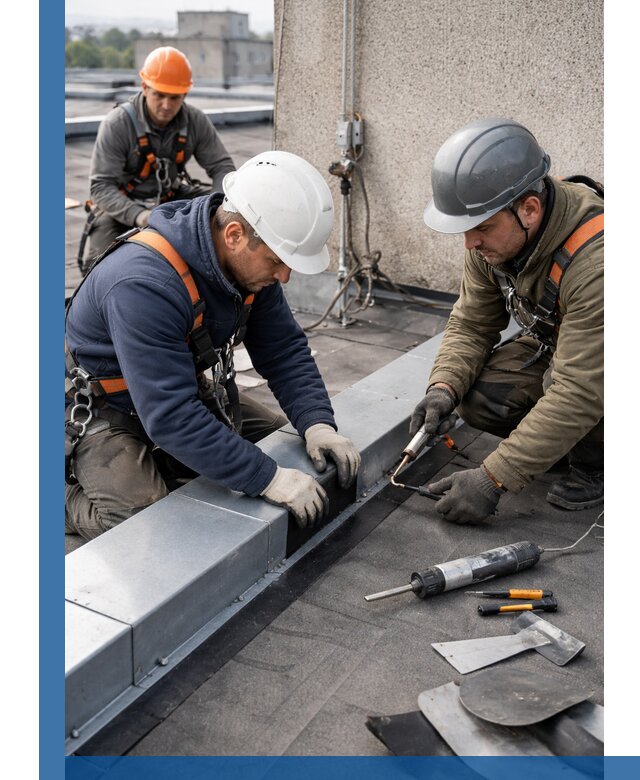 Ремонт кровельных примыканий в Ревде профессионально