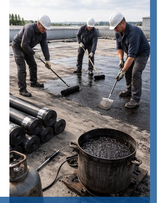 Гидроизоляция кровли мастикой в Ревде от 635 р. | ВЫСОТНИК-Рвд