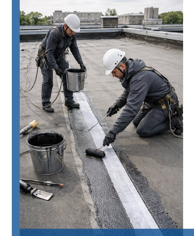 Гидроизоляция кровли мастикой в Ревде надежная защита