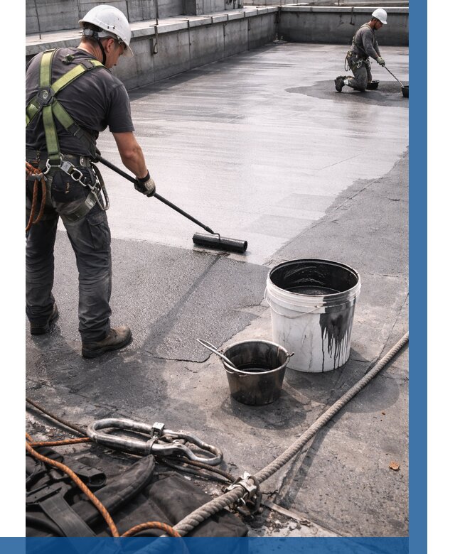 Гидроизоляция кровли жидкой резиной в Ревде от 529 р. | ВЫСОТНИК-Рвд