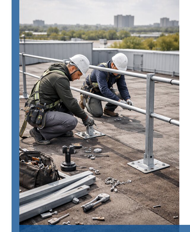 Монтаж кровельного ограждения в Ревде под ключ с гарантией