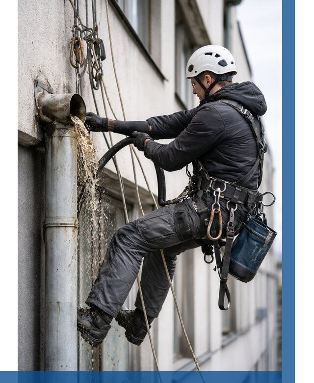 Прочистка водосточных труб в Ревде от 3703 р. | ВЫСОТНИК-Рвд