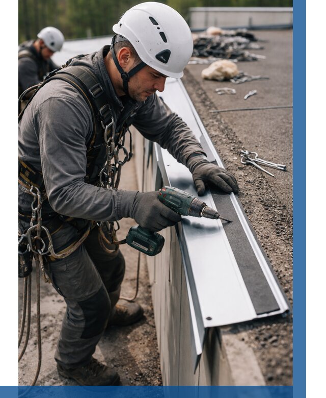 Монтаж капельника на кровле в Ревде от 317 р. | ВЫСОТНИК-Рвд