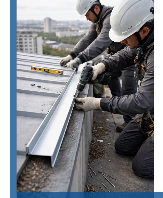 Монтаж капельника на кровле в Ревде с гарантией качества