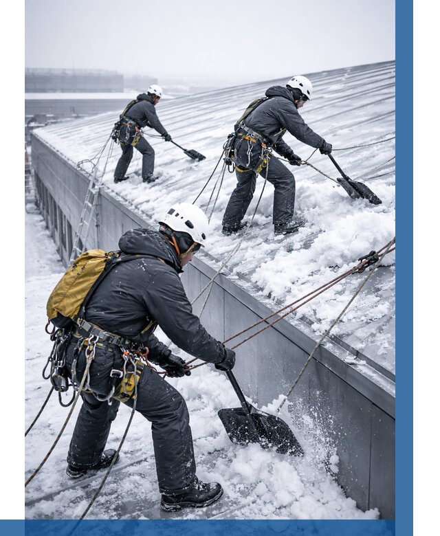 Очистка навесов от снега в Ревде от 4761 р. | ВЫСОТНИК-Рвд