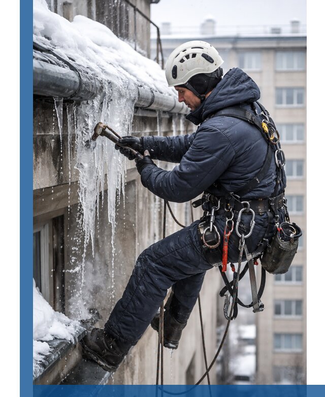 Удаление наледи и чистка водостоков в Ревде оперативно и безопасно