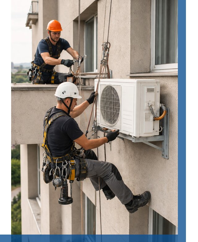 Монтаж внешнего блока кондиционера в Ревде от 6876 р. | ВЫСОТНИК-Рвд