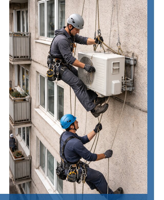 Перенос внешнего блока кондиционера в Ревде от 9521 р.| ВЫСОТНИК-Рвд