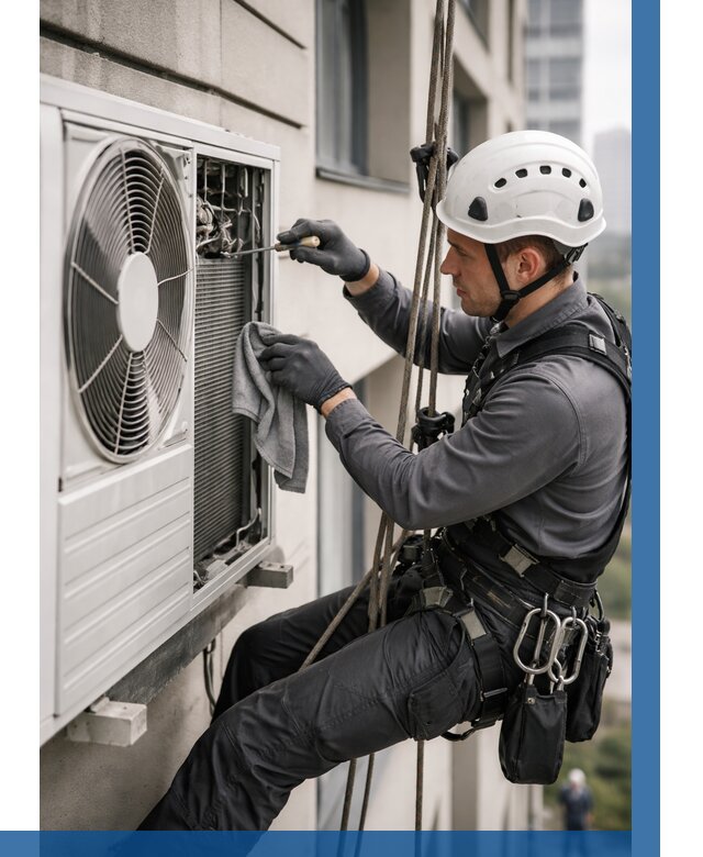 Обслуживание внешнего блока кондиционера в Ревде от 2856 р.ВЫСОТНИК-Рвд