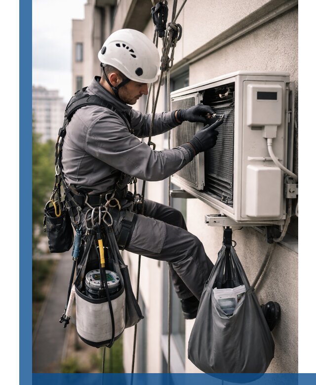 Обслуживание внешнего блока кондиционера в Ревде профессионально