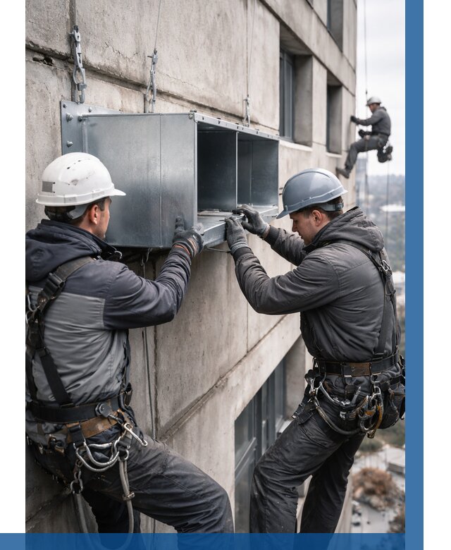 Монтаж вентиляционных коробов в Ревде от 3174 р. | ВЫСОТНИК-Рвд