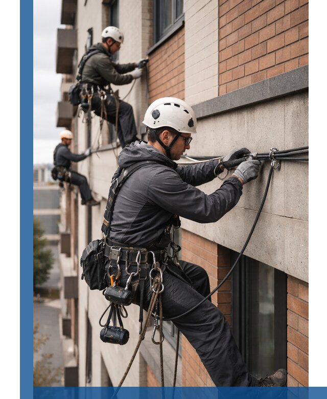 Крепление кабеля на фасаде монтаж и крепеж в Ревде