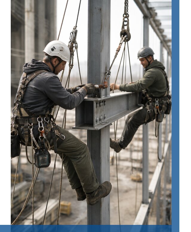 Монтаж металлоконструкций на высоте в Ревде от 3703 р. | ВЫСОТНИК-Рвд