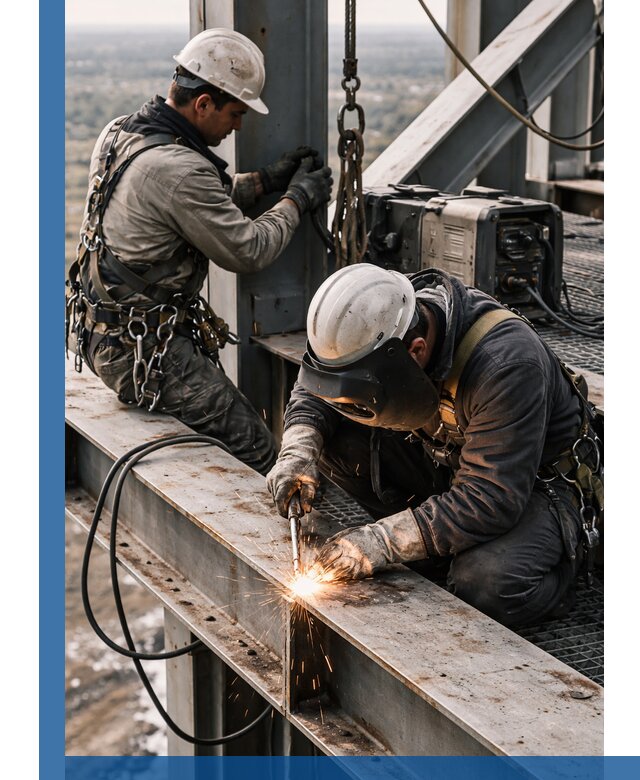 Высотные сварочные работы в Ревде для промышленных объектов