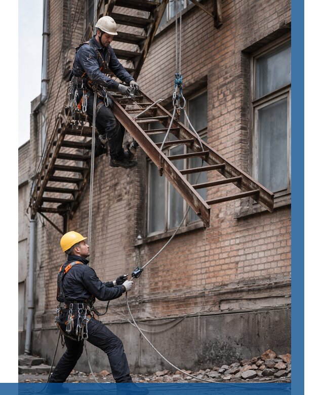 Демонтаж пожарной лестницы в Ревде от 12695 р. | ВЫСОТНИК-Рвд