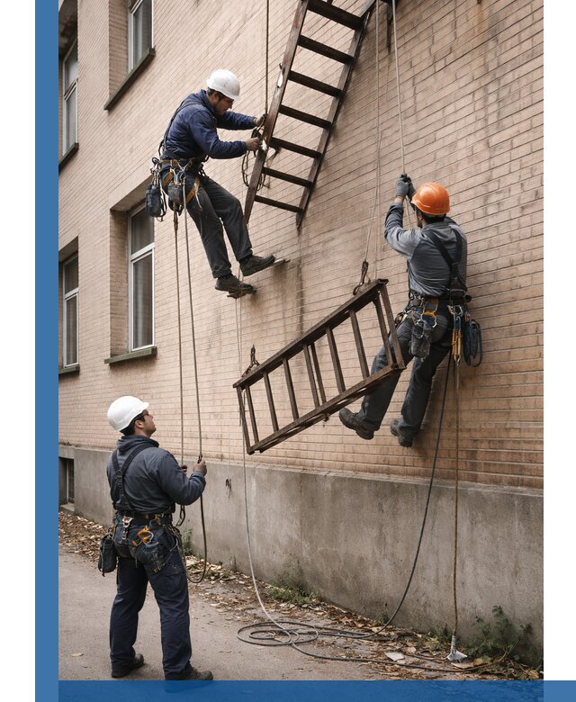 Демонтаж пожарной лестницы в Ревде быстро и безопасно