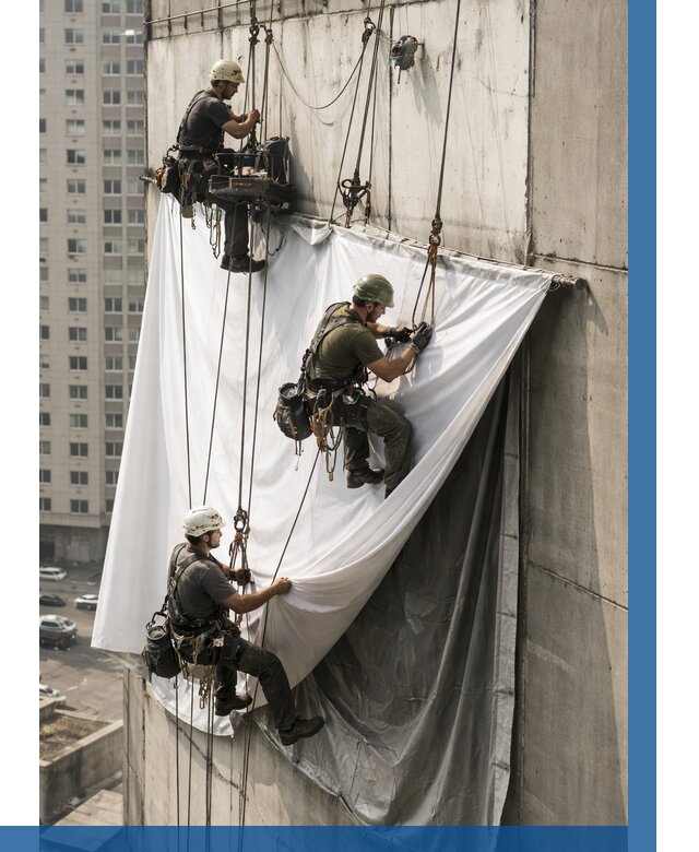 Замена баннерного полотна в Ревде от 6876 р. | ВЫСОТНИК-Рвд—заказать