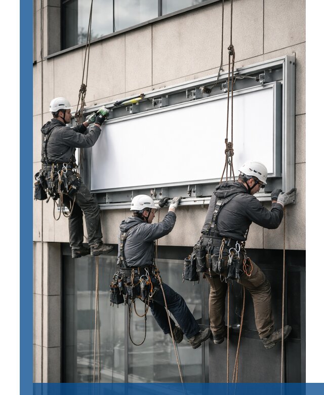 Профессиональный монтаж светового короба под ключ в Ревде