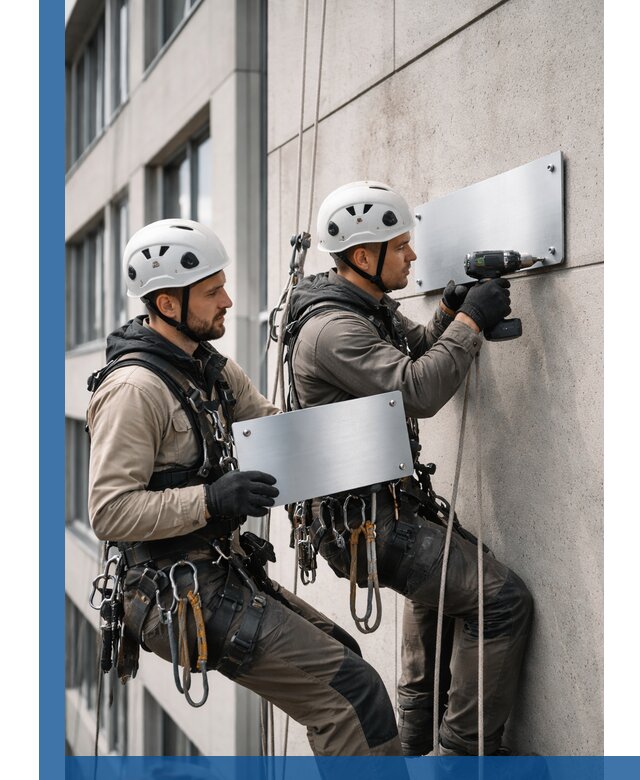 Монтаж табличек и указателей в Ревде для зданий и сооружений