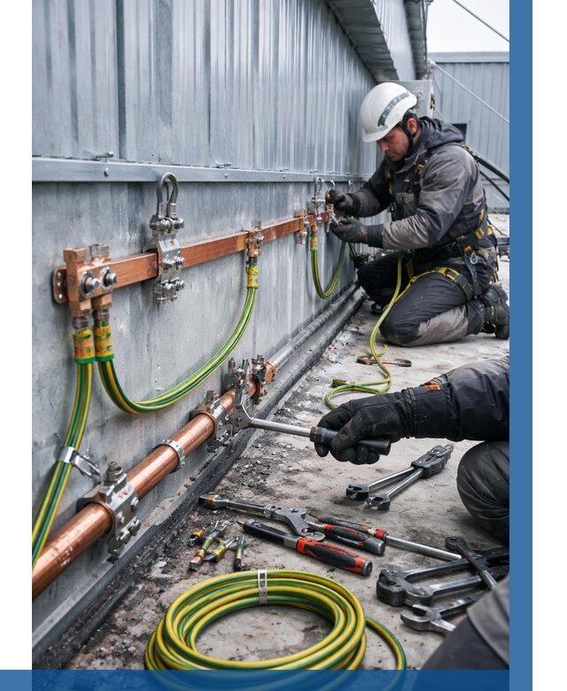 Монтаж заземления здания в Ревде от 26448 р. | ВЫСОТНИК-Рвд