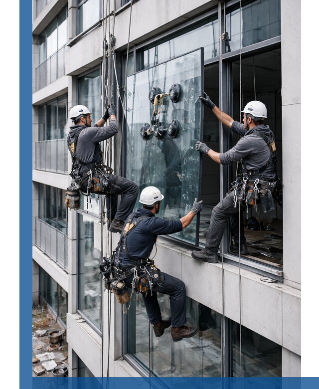 Фасадное остекление и монтаж витражей зданий в Ревде под ключ