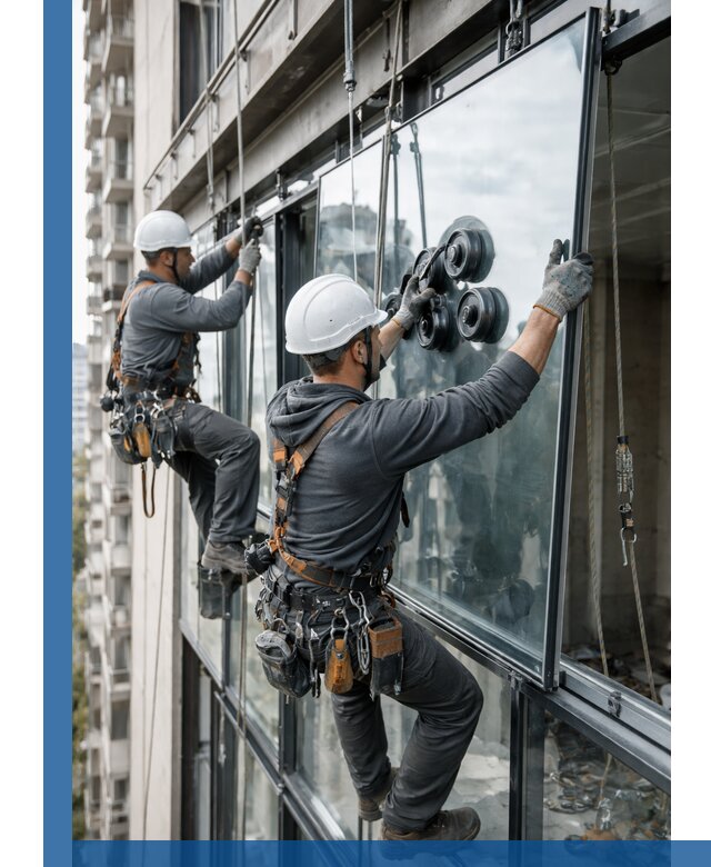 Витражное остекление фасадов и лоджий в Ревде под ключ