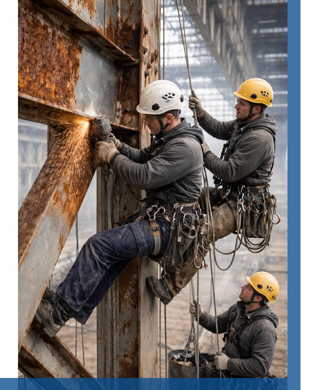 Зачистка металла от ржавчины в Ревде от 370 р. | ВЫСОТНИК-Рвд