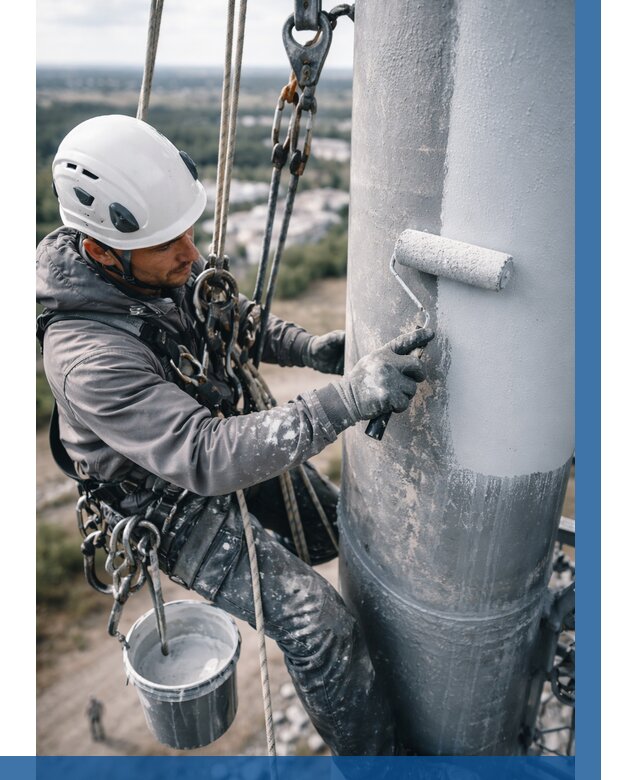 Покраска мачт связи под ключ в Ревде от 899 р. | ВЫСОТНИК-Рвд