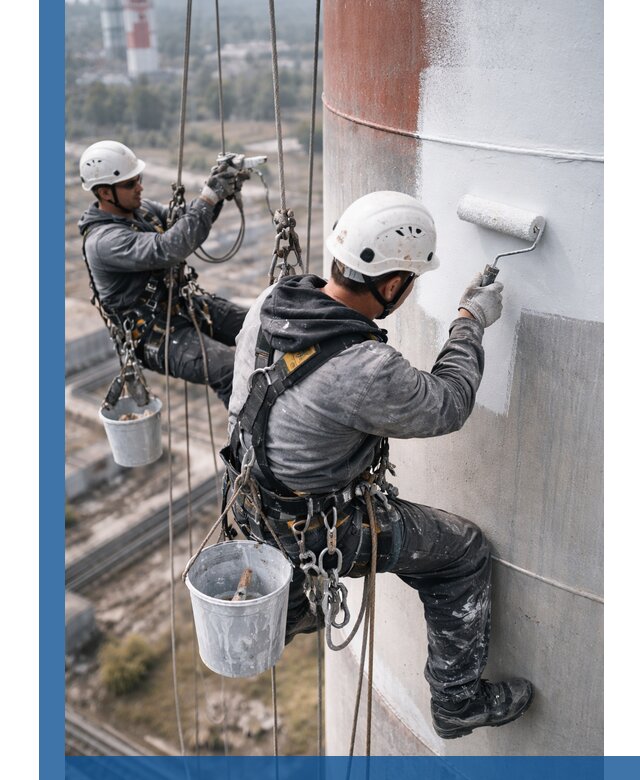 Покраска дымовых труб в Ревде: антикоррозийная защита и восстановление
