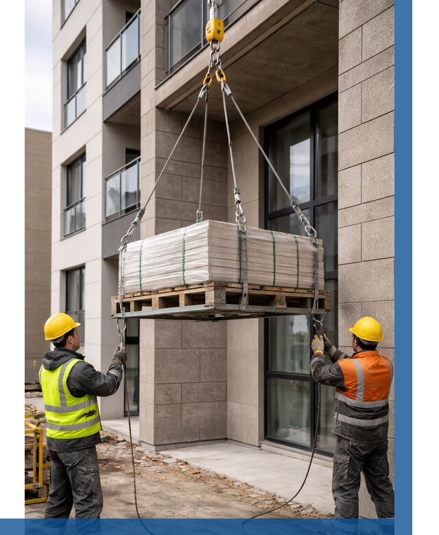 Подъем керамогранита на этаж в Ревде от 3703 р. | ВЫСОТНИК-Рвд