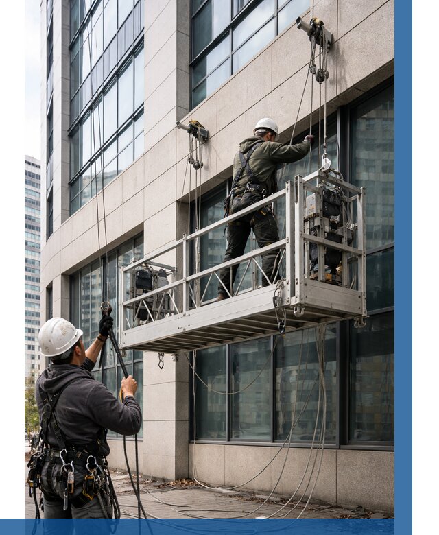 Монтаж и подъем фасадной люльки в Ревде от 12695 р. | ВЫСОТНИК-Рвд