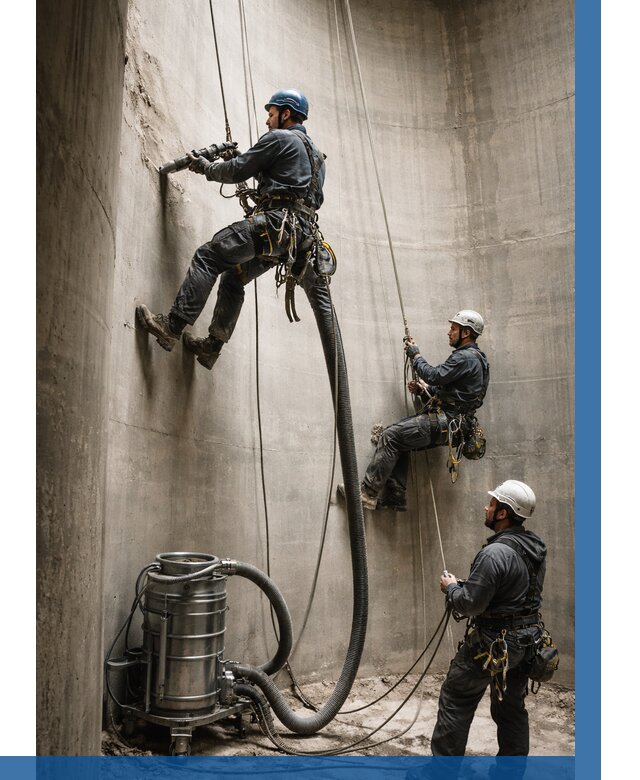 Зачистка силосов в Ревде от 4761 р. Договор и смета ВЫСОТНИК-Рвд