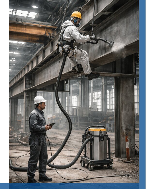 Обеспыливание конструкций в цехе в Ревде от 4443 р. | ВЫСОТНИК-Рвд