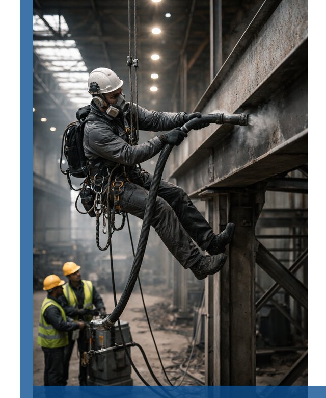 Обеспыливание конструкций в цехах промышленного производства в Ревде