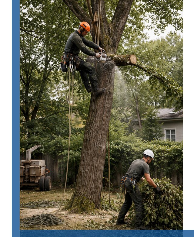 Кронирование деревьев в Ревде, безопасная высотная обрезка